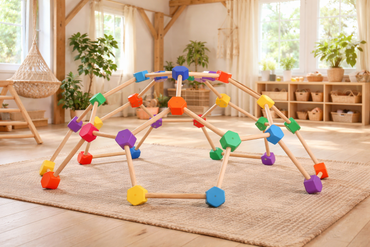 Domo Escalable de Madera para Interior – Juego Motriz Infantil