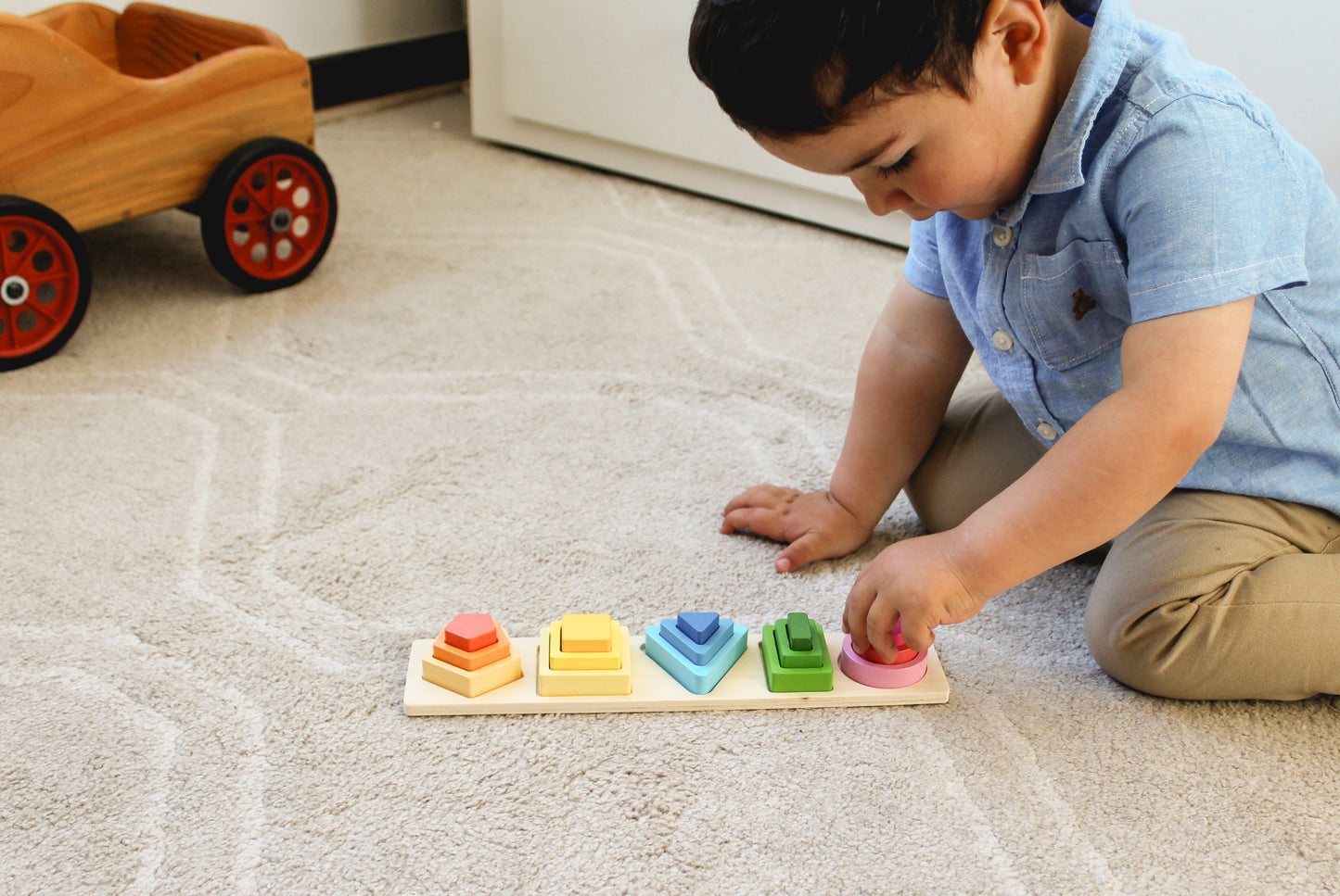 Figuras Geométricas de Encaje - Madera