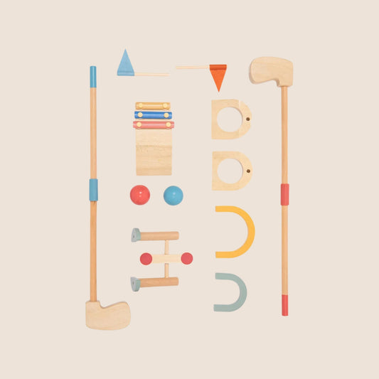 Mini Golf-Cricket de madera