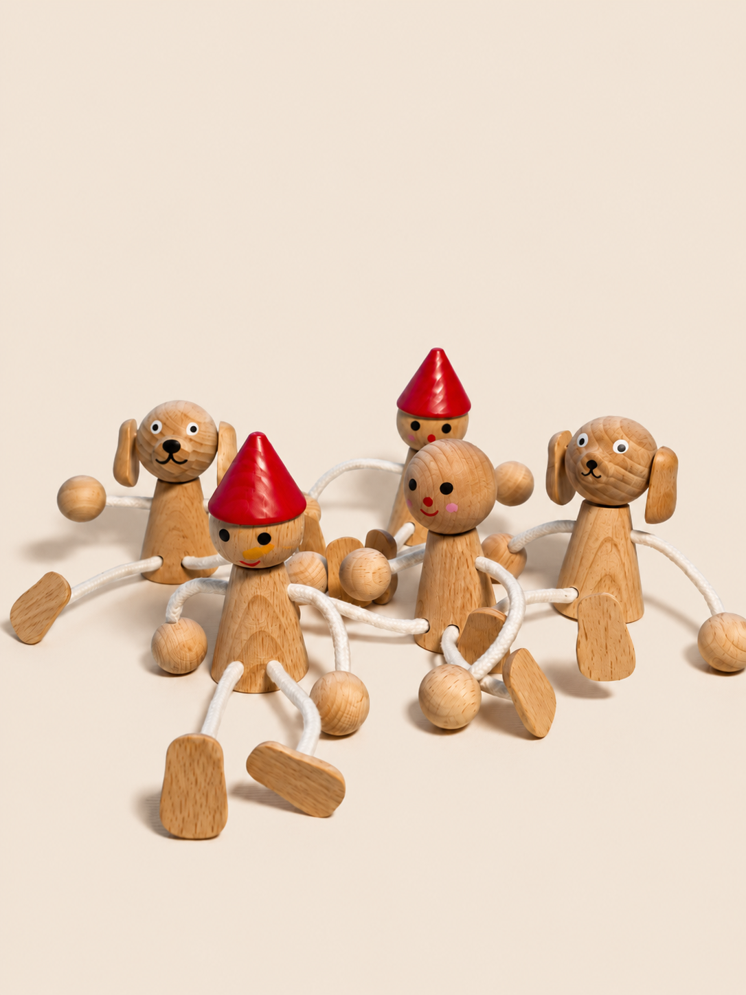 Pequeños amigos de madera