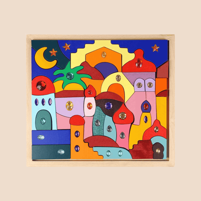 Puzzle Madera Construccion