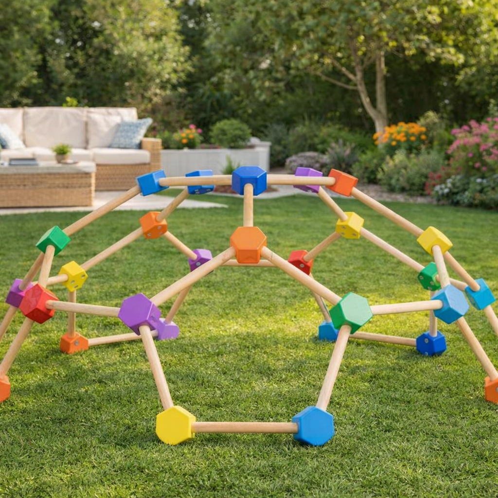 Domo Escalable de Madera – Juego Motriz y Movimiento Infantil