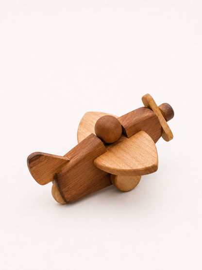Avión pequeño de Madera Nativa