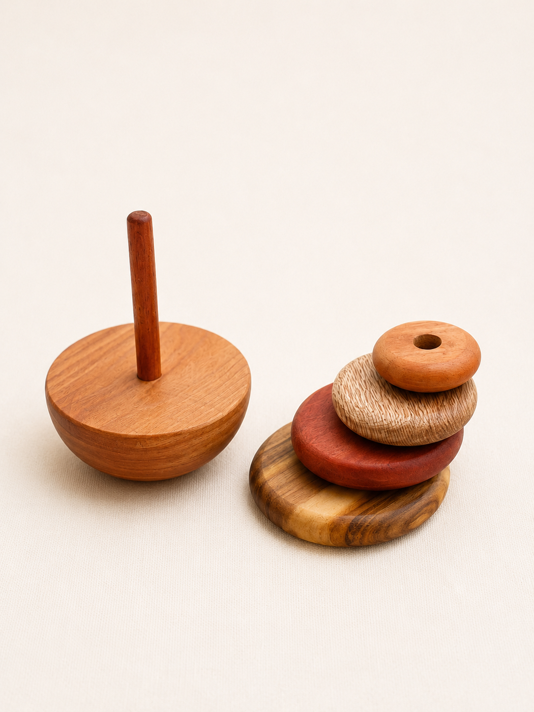 Anillos de Encaje de Madera Nativa
