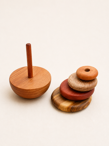 Anillos de Encaje de Madera Nativa