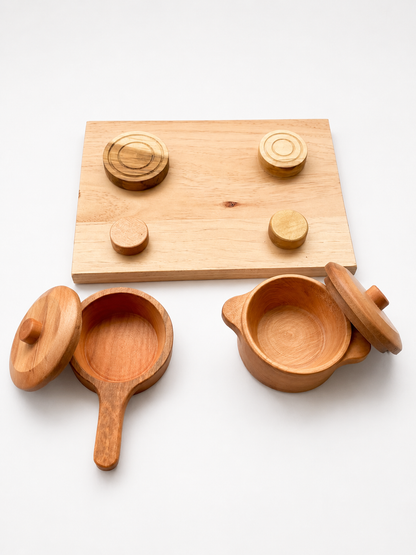 Cocina de Juguete de Madera Nativa