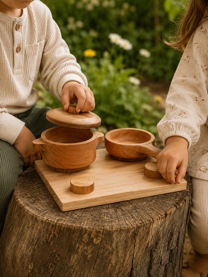Cocina de Juguete de Madera Nativa