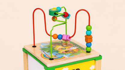 Cubo de actividades Didáctico de Madera 5 en 1