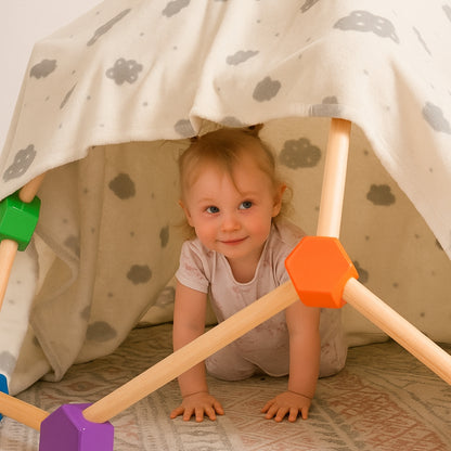 Domo Escalable de Madera – Juego Motriz y Movimiento Infantil