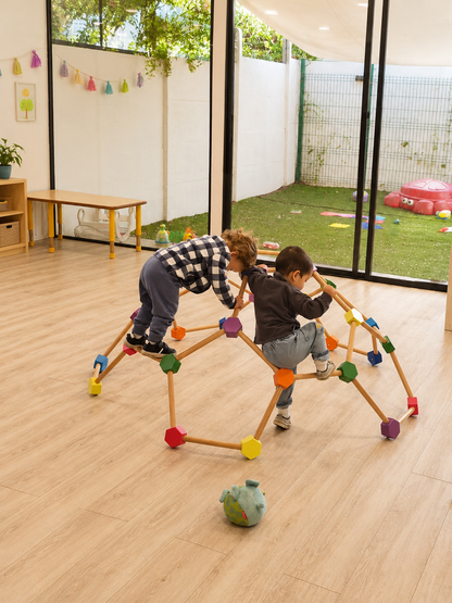 Domo Escalable de Madera para Interior – Juego Motriz Infantil