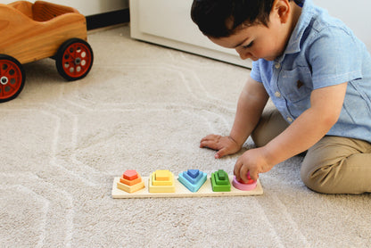 Figuras Geométricas de Encaje - Madera