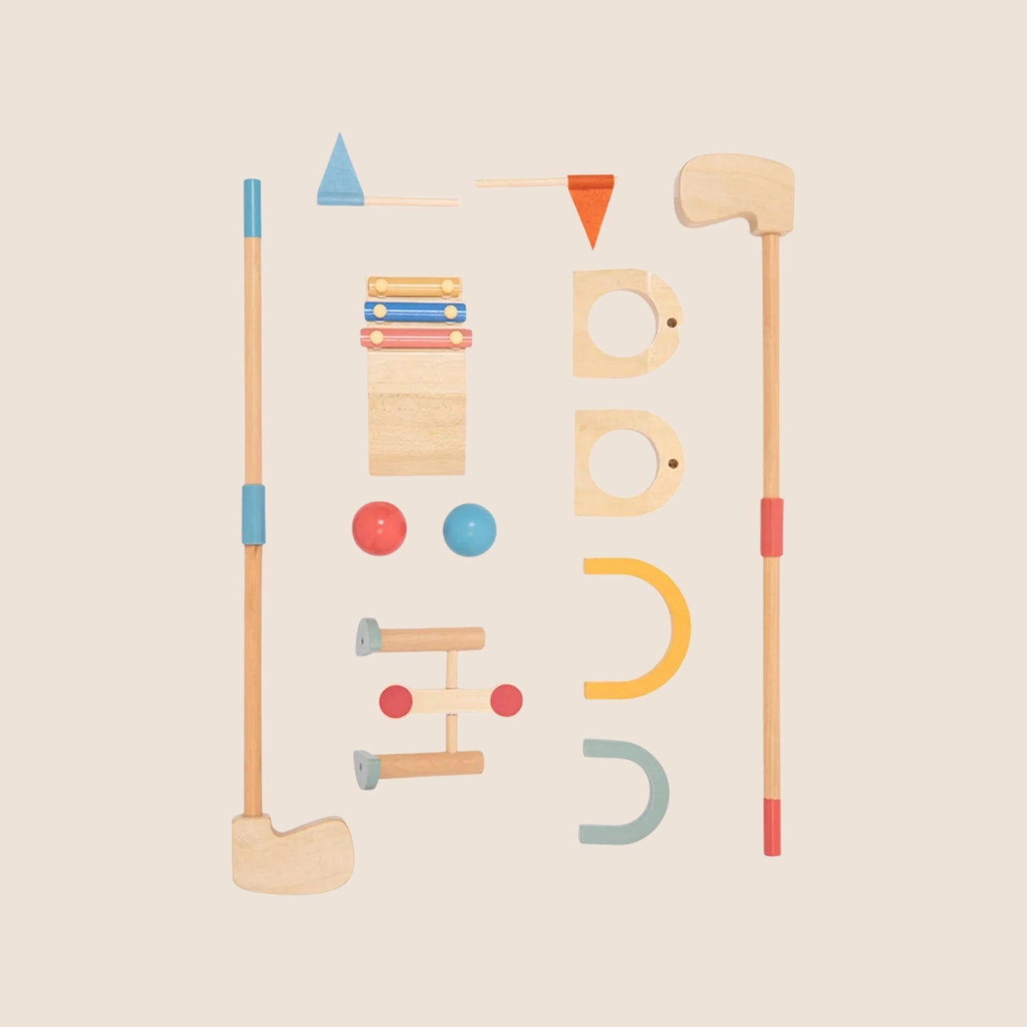 Mini Golf-Cricket de madera