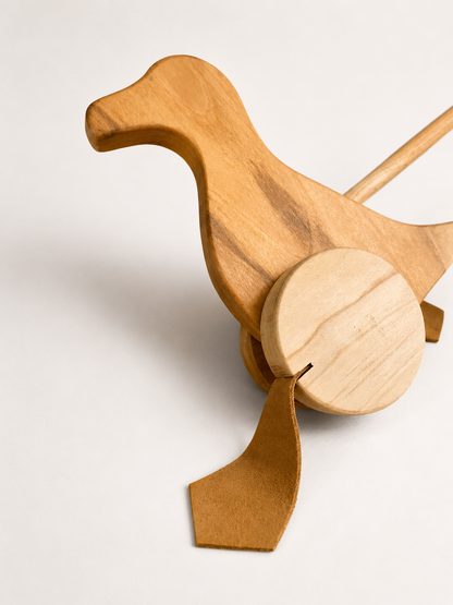 Pato de Arrastre de Madera Nativa