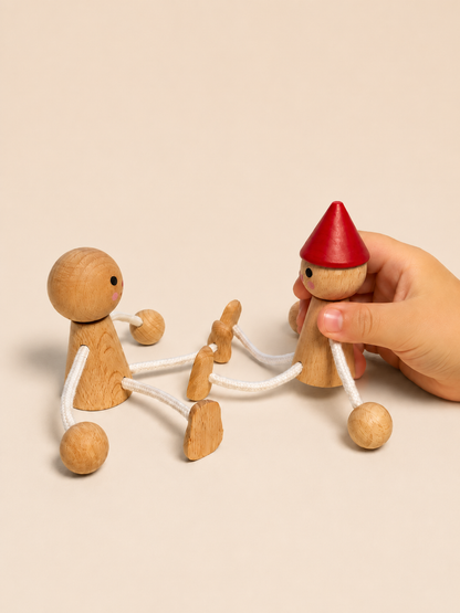 Pequeños amigos de madera