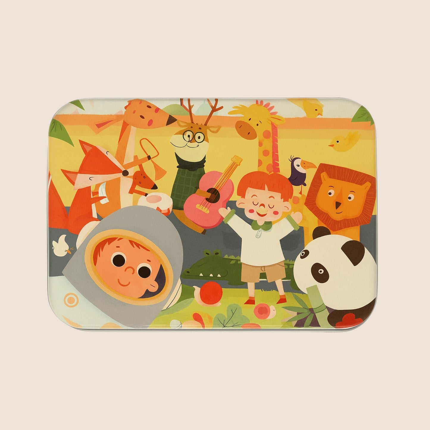 Set de Puzzles en Caja Metálica – 4 Puzzles Ilustrados