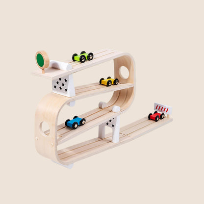 Rampa de madera 4 autos