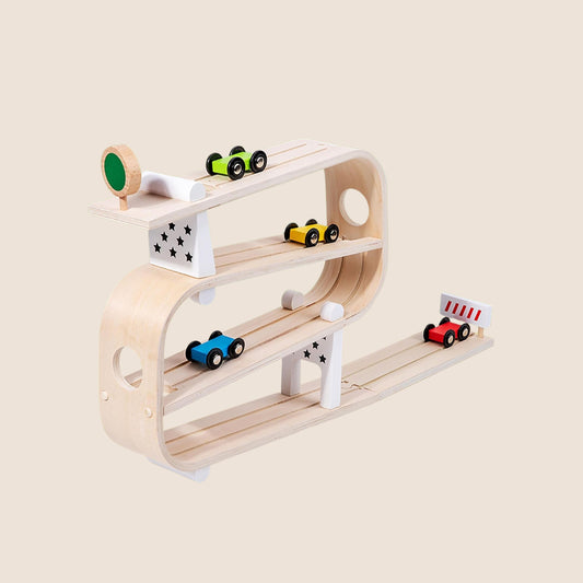 Rampa de madera 4 autos