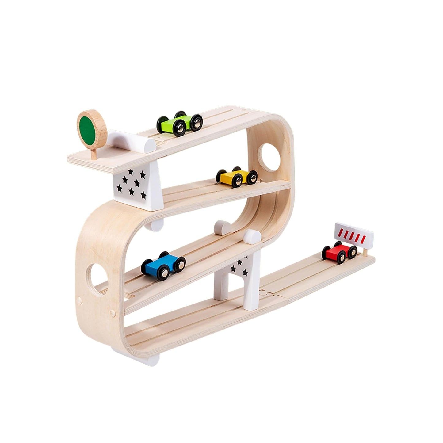 Rampa de madera 4 autos