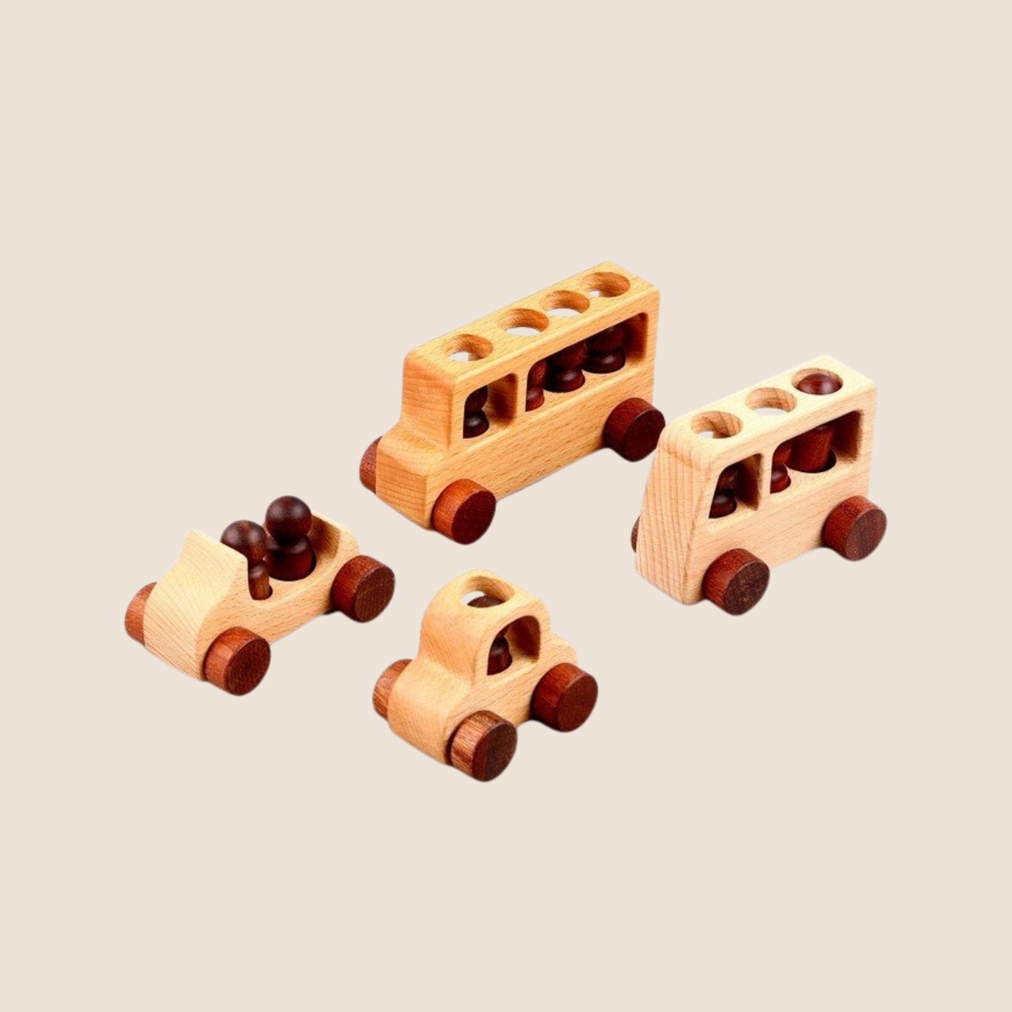 Set de Autos de Madera