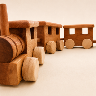 Tren de juguete de Madera Nativa