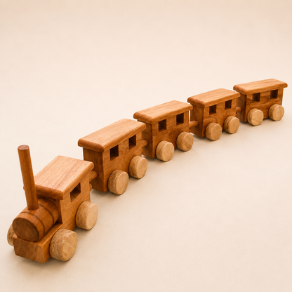 Tren de juguete de Madera Nativa